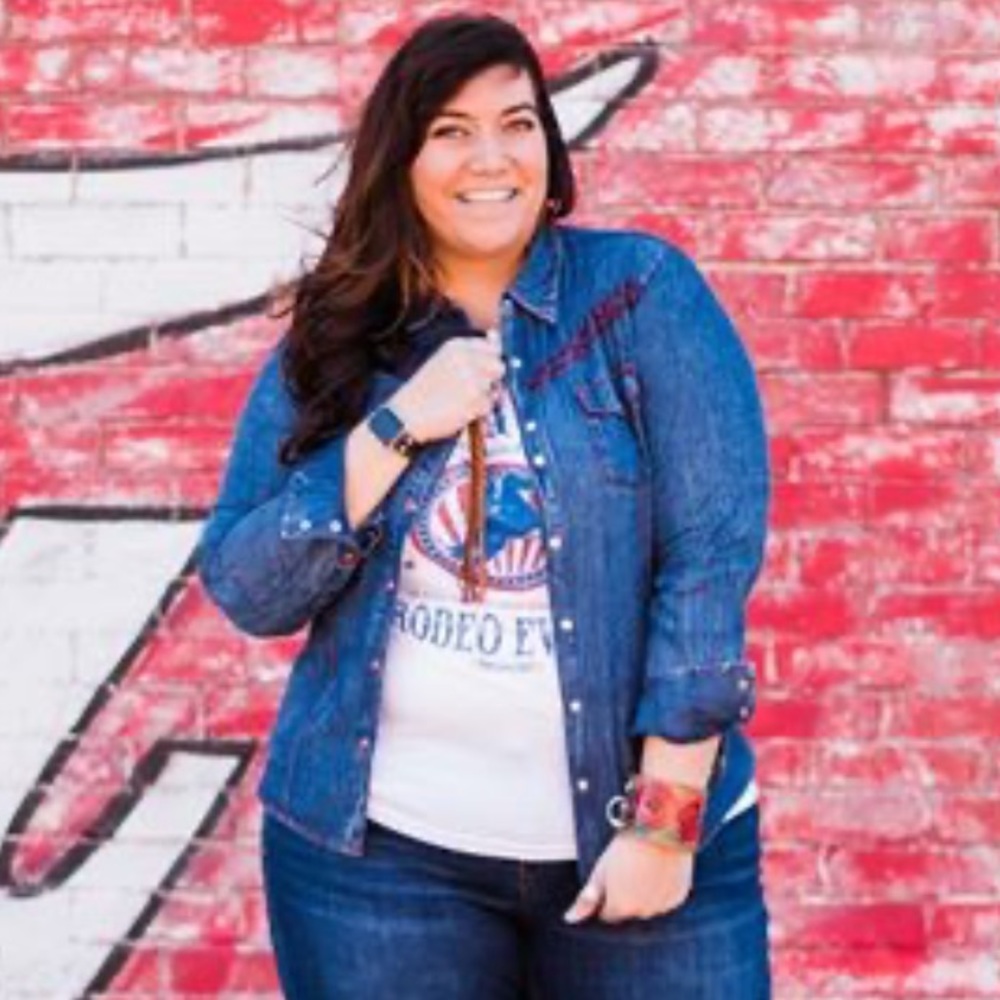 Cowgirl Up lightweight embroidered top
